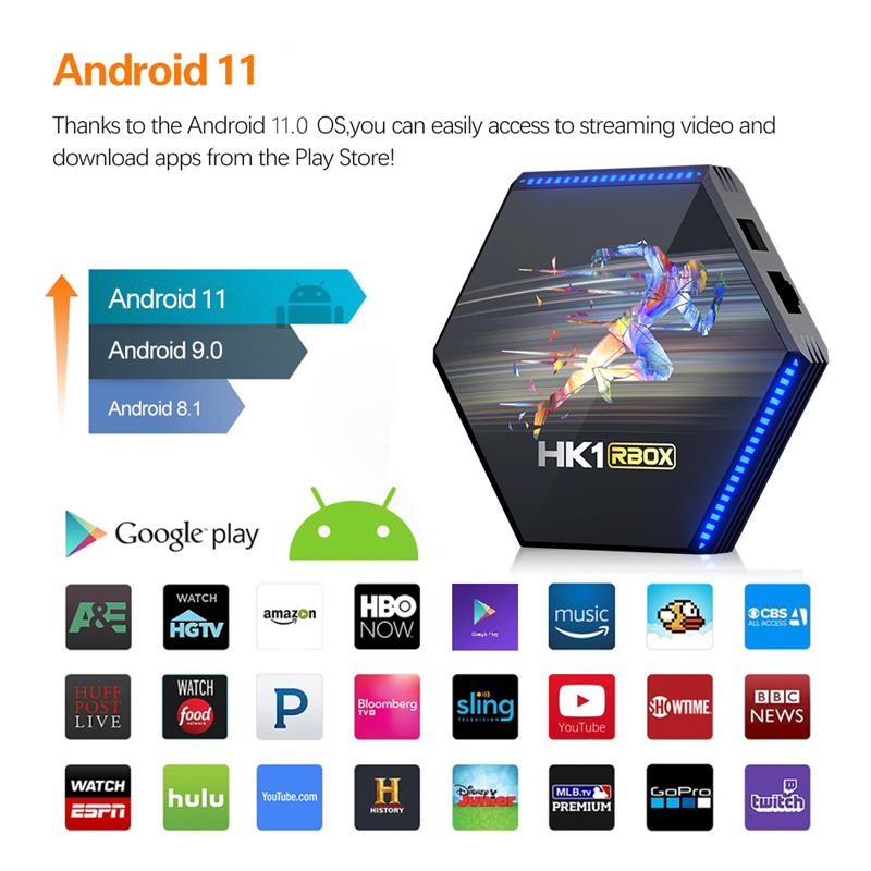 android 11 hk1 r2 set top tv box smart media player